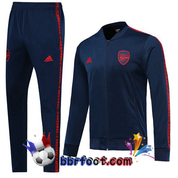 Veste Survetement Foot Arsenal Bleu Fonce 19/20