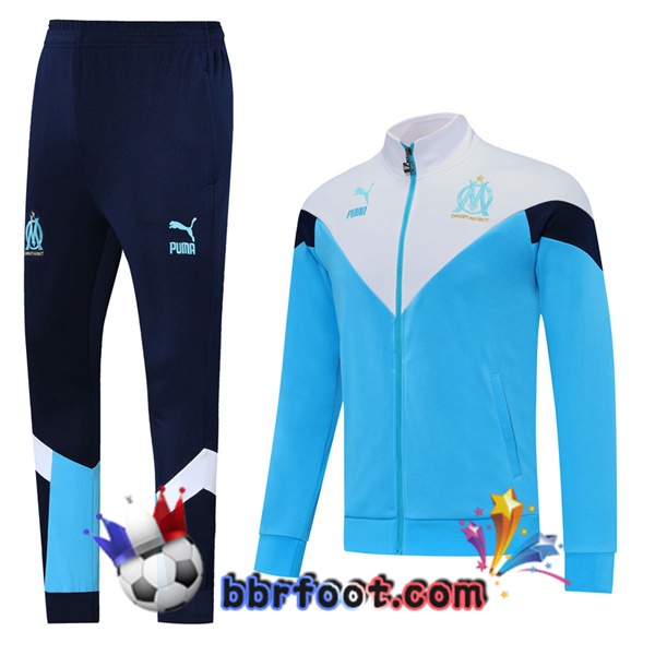 Veste Survetement Foot Marseille OM Bleu 19/20