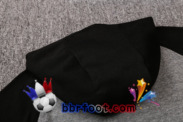 Veste A Capuche Survetement Foot NIKE Noir Gris 20/21