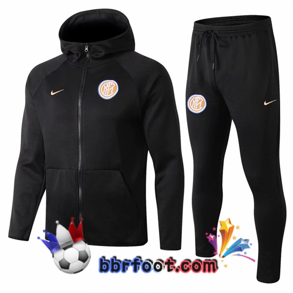Capuche Survetement Foot Inter Milan Noir 209 2020