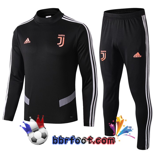 Survetement Foot Juventus Noir Gris 19/20