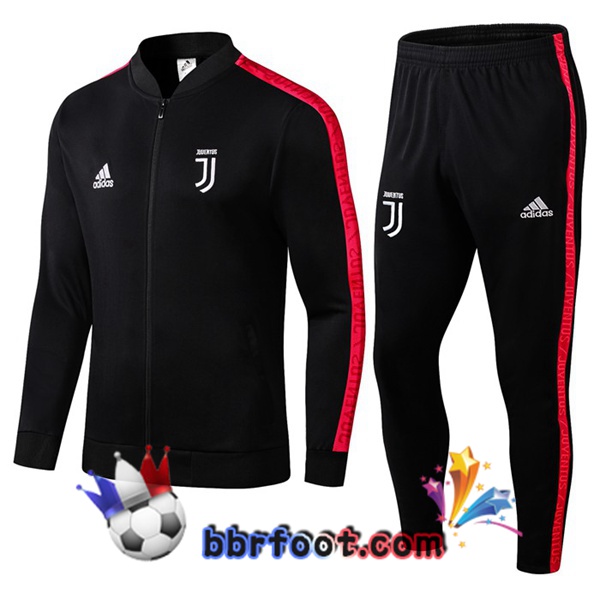 Veste Survetement Foot Juventus Noir Rouge 19/20