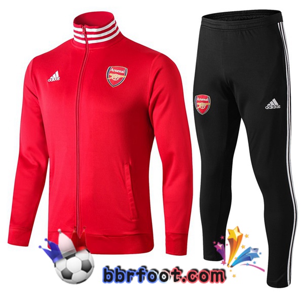 Veste Survetement Foot Arsenal Rouge 19/20 Veste Survetement Foot Arsenal Rouge 19/20