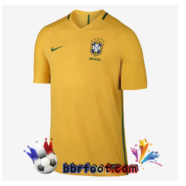 Maillots Retro Foot Vintage Bresil Domicile 2016 2017