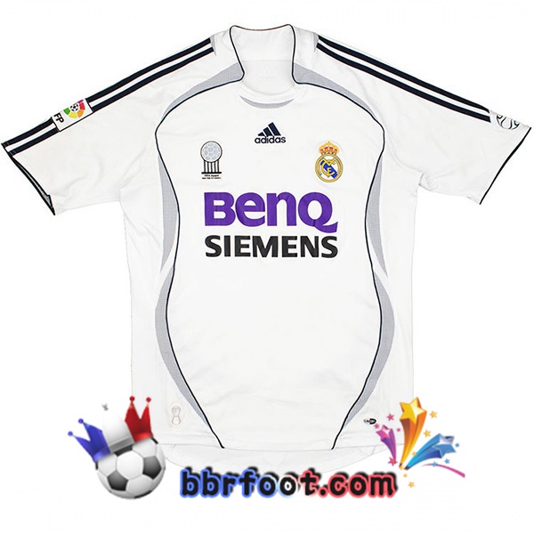 Maillots Retro Foot Vintage Real Madrid Domicile 2006 2007
