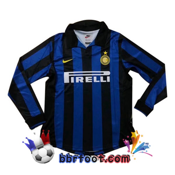 Maillots Retro Foot Vintage Inter Milan Manche longue Domicile 2005 2006