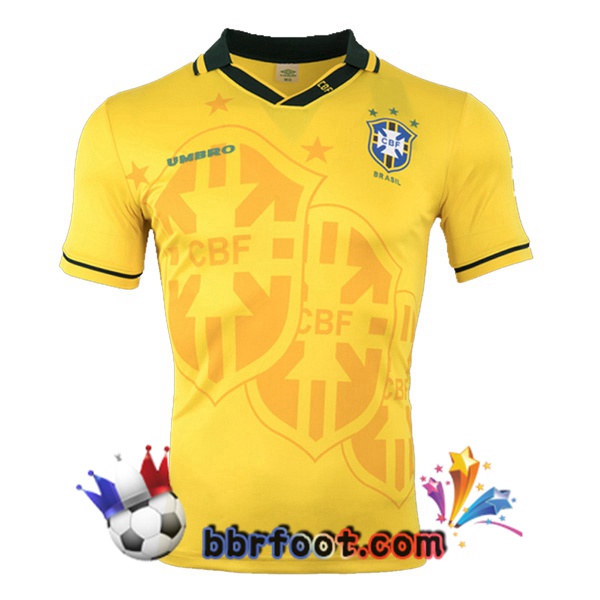 Maillots Retro Foot Vintage Bresil Domicile 1993 1994