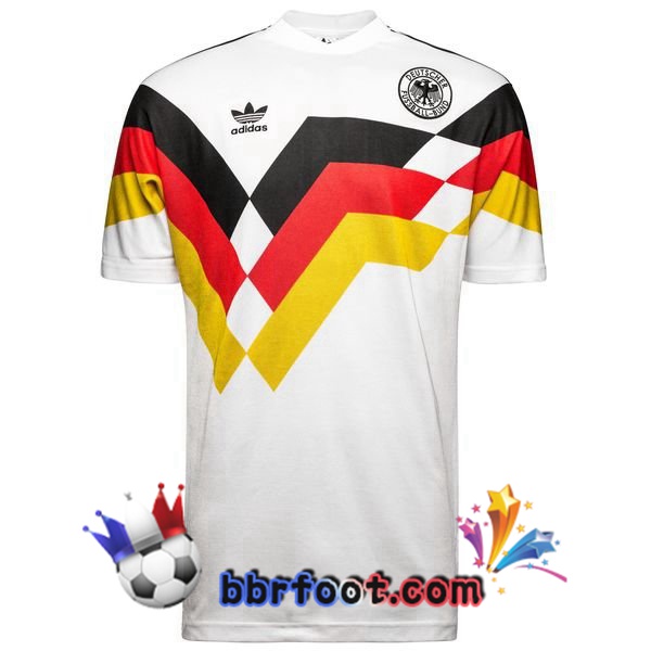 Maillots Retro Foot Vintage Allemagne Domicile 1990