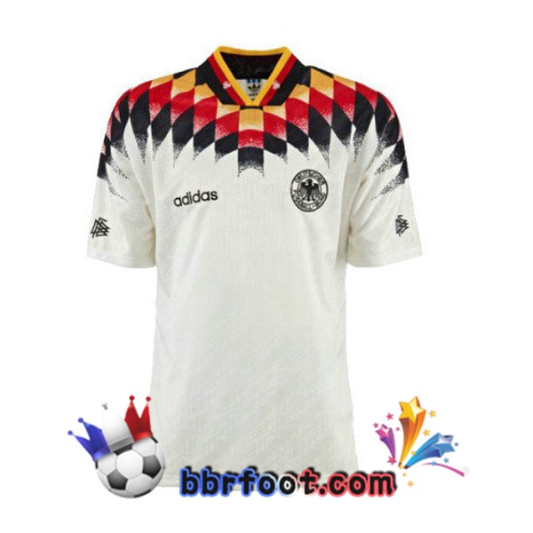 Maillots Retro Foot Vintage Allemagne Domicile 1994