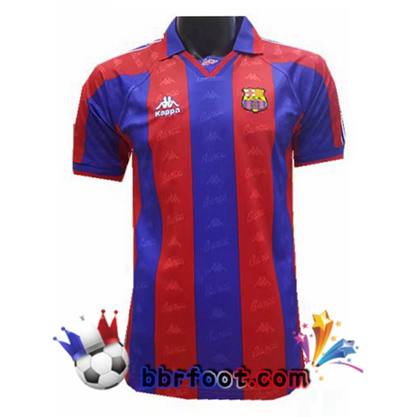 Maillots Retro Foot Vintage FC Barcelone Domicile 1996 1997