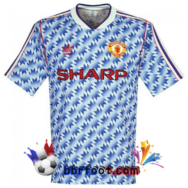 Maillots Retro Foot Vintage Manchester United Exterieur 1990 1992