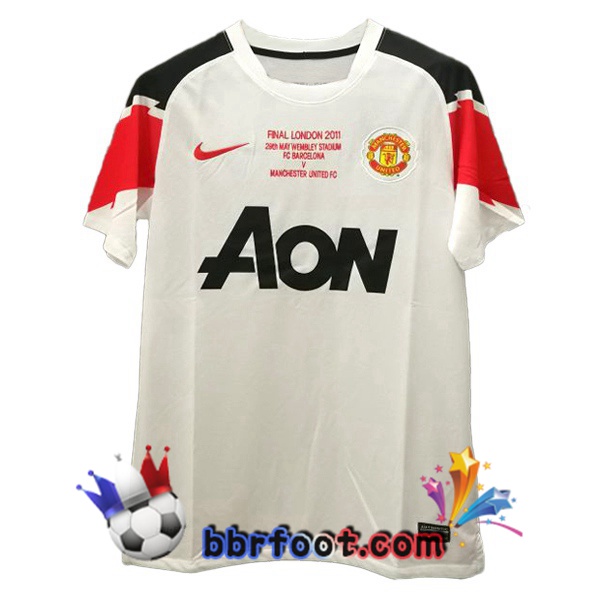 Maillots Retro Foot Vintage Manchester United Exterieur 2011