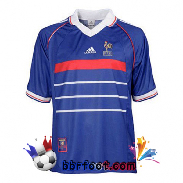 Maillots Retro Foot Vintage France Domicile 1998
