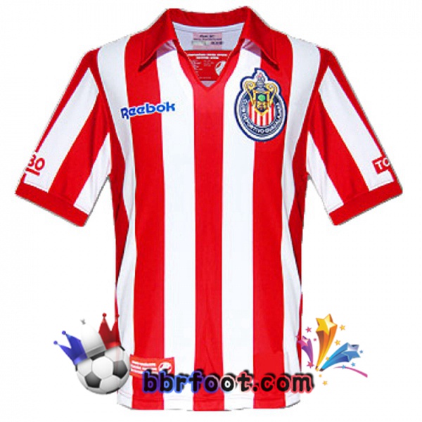 2007-2008 Deportivo Guadalajara Domicile Retro Maillot de Foot