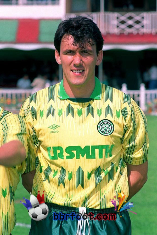 1991-1992 Celtic FC Exterieur Yellow Retro Maillot de Foot Jaune