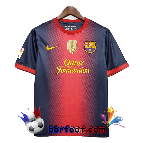 2012-2013 FC Barcelone Domicile Retro Maillot de Foot Rouge Bleu 2012-2013 FC Barcelone Domicile Retro Maillot de Foot Rouge Bleu