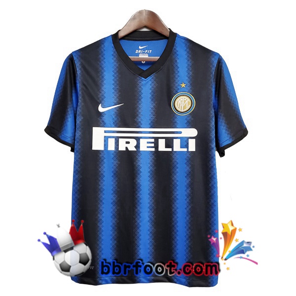 2010-2011 Inter Milan Domicile Retro Maillot de Foot Bleu