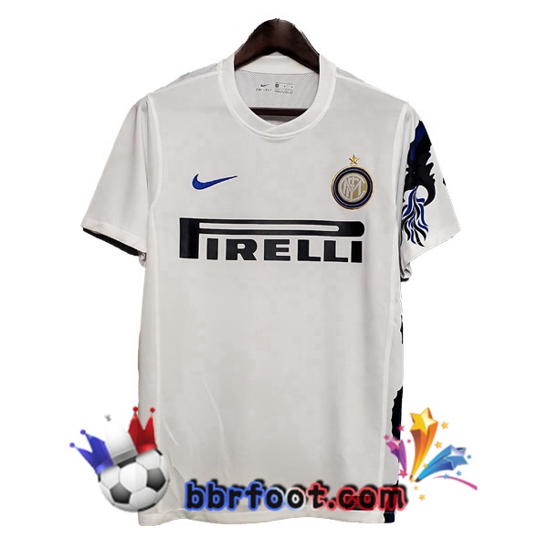 2010-2011 Inter Milan Exterieur Retro Maillot de Foot Blanc