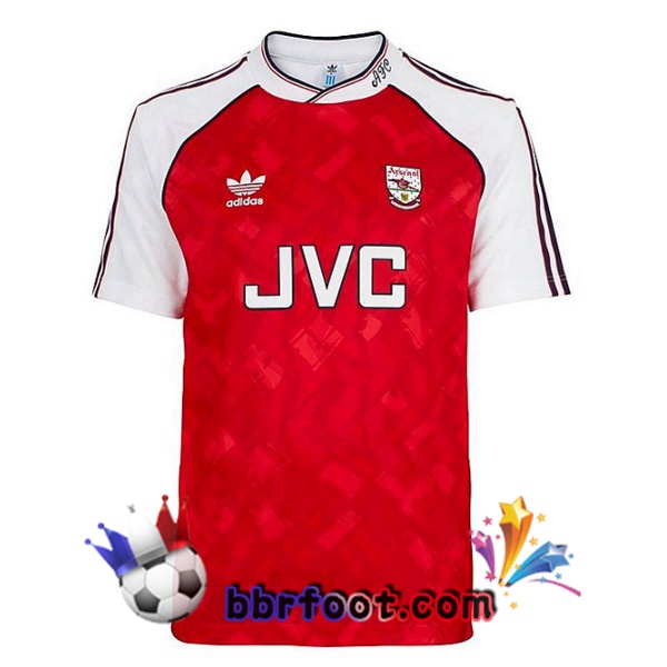 1990-1992 Arsenal Domicile Retro Maillot de Foot Rouge
