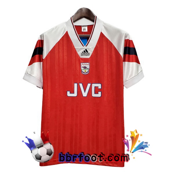 1992-1993 Arsenal Domicile Retro Maillot de Foot Rouge