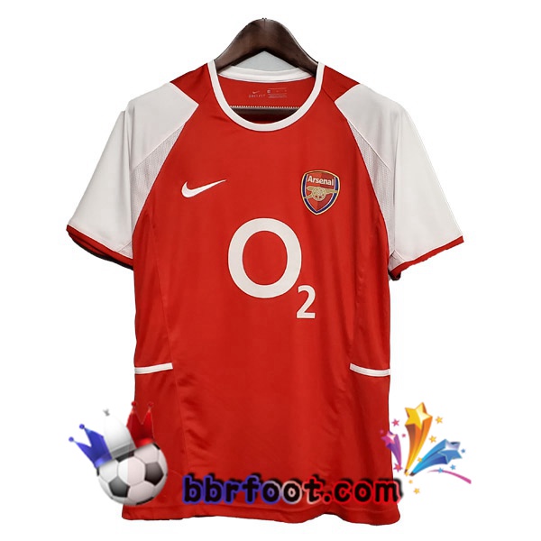2002-2004 Arsenal Domicile Retro Maillot de Foot Rouge 2002-2004 Arsenal Domicile Retro Maillot de Foot Rouge
