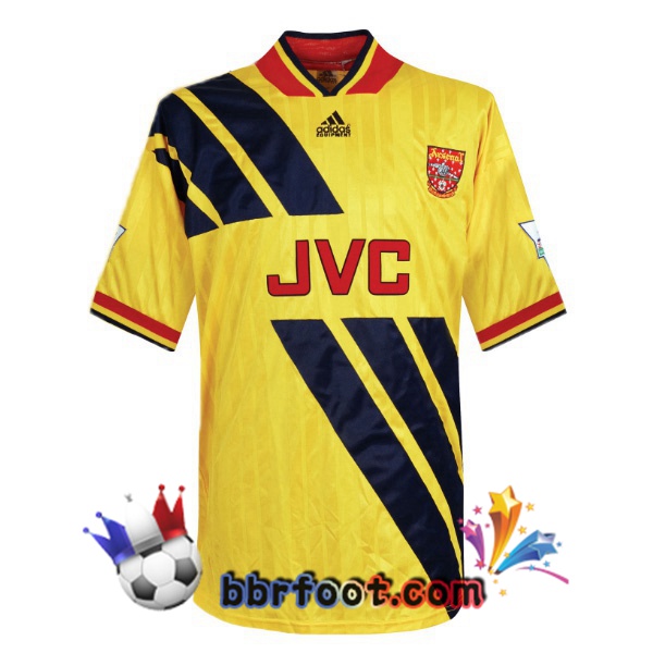 1993-1994 Arsenal Exterieur Retro Maillot de Foot Jaune