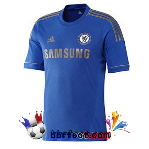 2012-2013 FC Chelsea Domicile Retro Maillot de Foot Bleu