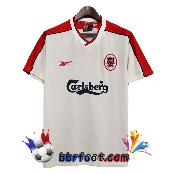 1998-1999 FC Liverpool Exterieur Retro Maillot de Foot Blanc