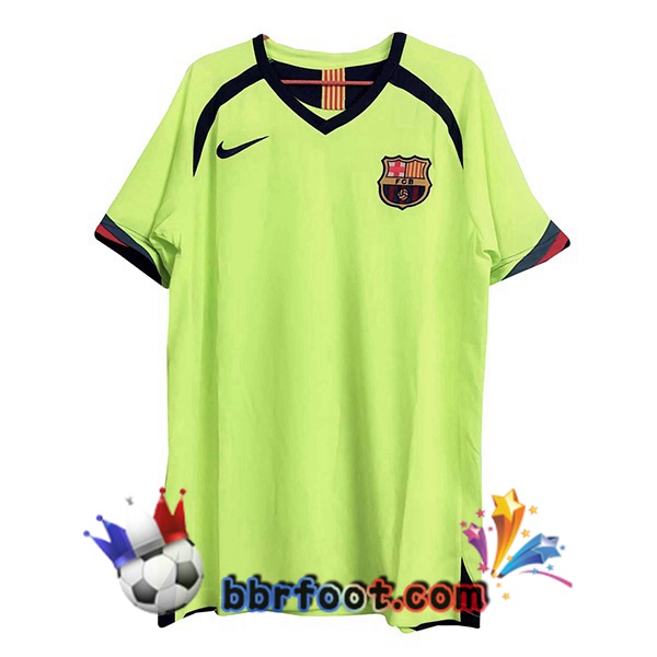 2005-2006 FC Barcelone Exterieur Retro Maillot de Foot Vert