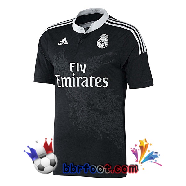 2014-2015 Real Madrid Third Retro Maillot de Foot Noir