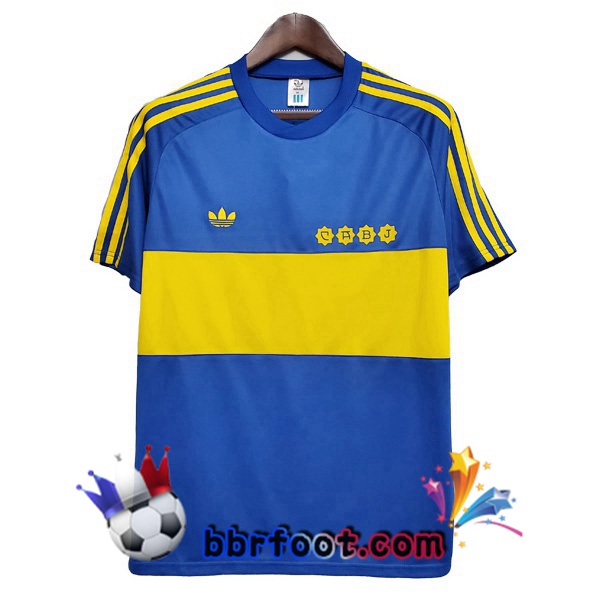 1981 Boca Juniors Domicile Retro Maillot de Foot Bleu