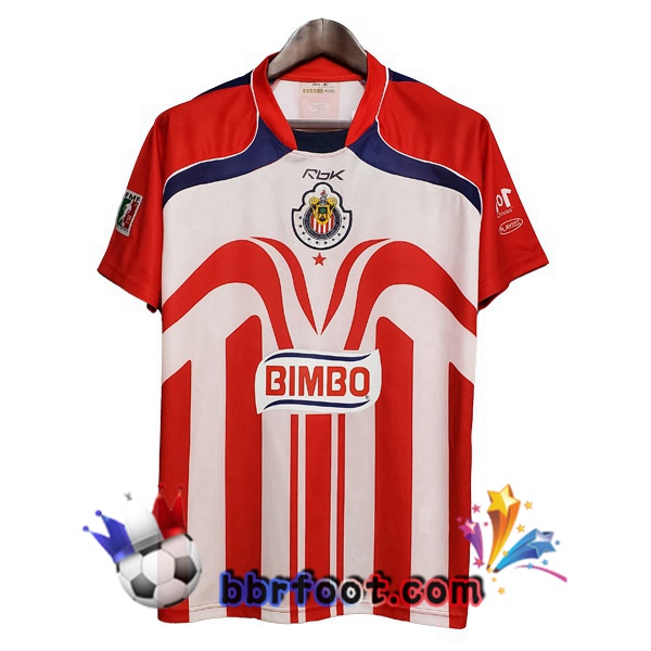 2006-2007 CD Guadalajara Domicile Retro Maillot de Foot Rouge