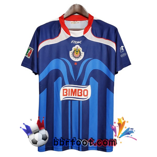 2006-2007 CD Guadalajara Exterieur Retro Maillot de Foot Bleu