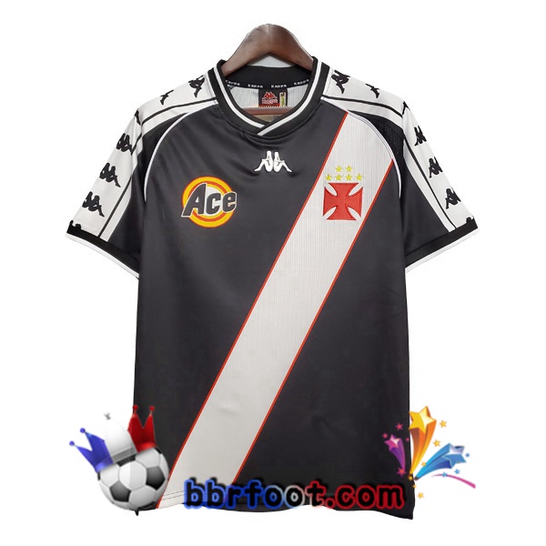 2000 CR Vasco da Gama Domicile Retro Maillot de Foot Noir