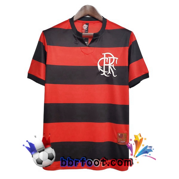1978-1979 Flamengo Domicile Retro Maillot de Foot Rouge Noir