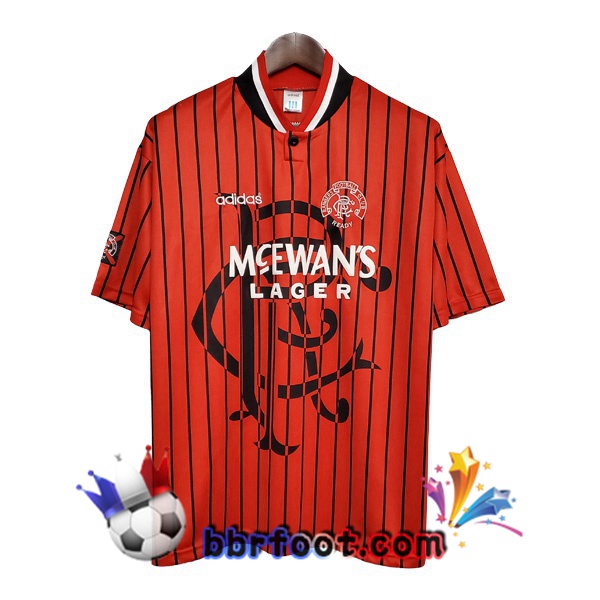 1994-1995 Rangers FC Exterieur Retro Maillot de Foot Rouge