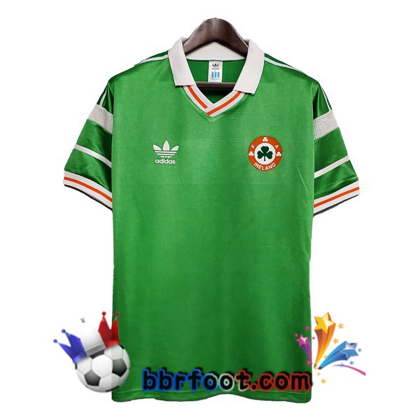 1988 Irlande Domicile Retro Maillot de Foot Vert