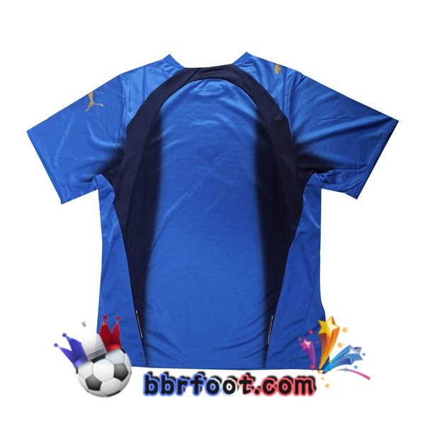2006 Coupe du monde Champion Italie Domicile Retro Maillot de Foot Bleu