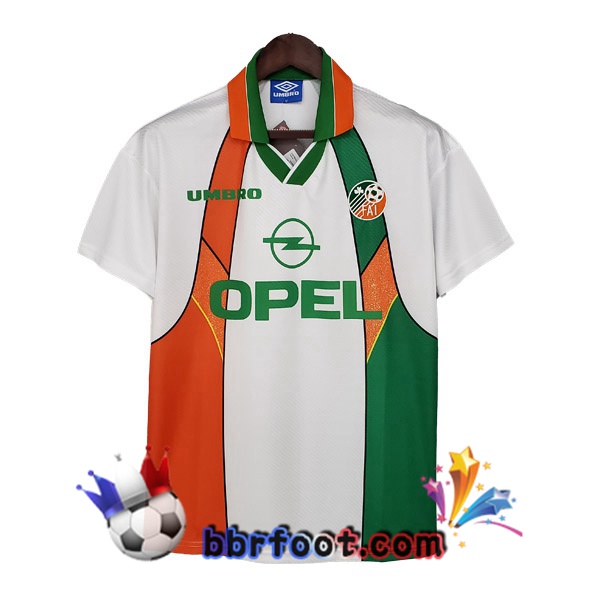 1994-1996 Irlande Exterieur Retro Maillot de Foot Vert Blanc