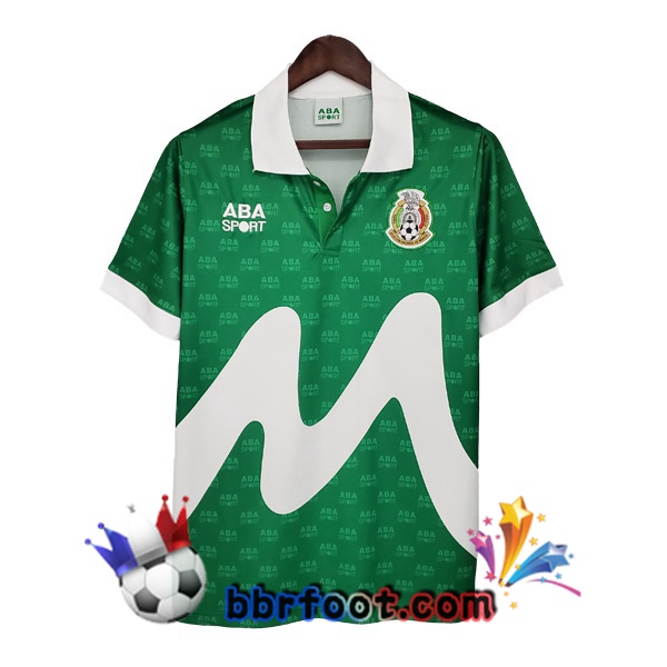 1995 Mexique Domicile Retro Maillot de Foot Vert Blanc