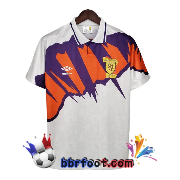 1991-1993 Écosse Exterieur Retro Maillot de Foot Blanc