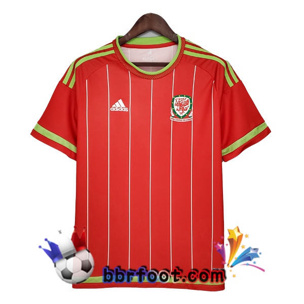 2015-2016 Pays de Galles Domicile Retro Maillot de Foot Rouge