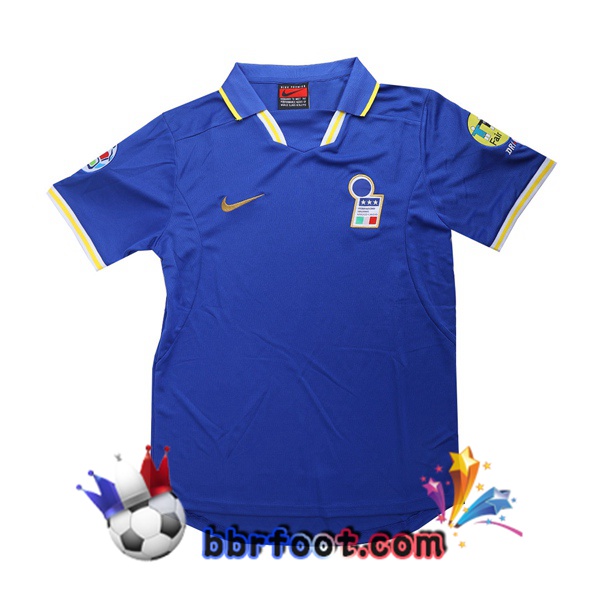 1996 Italie Domicile Retro Maillot de Foot Bleu