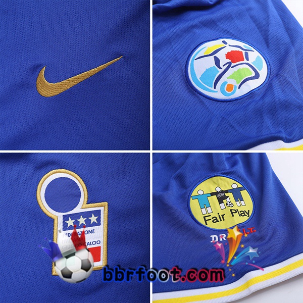 1996 Italie Domicile Retro Maillot de Foot Bleu