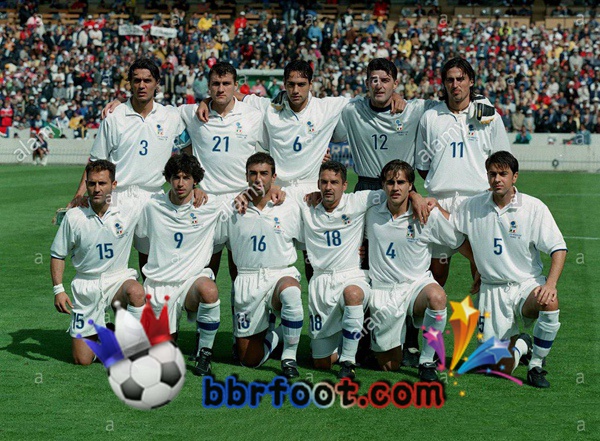 1998 Coupe du monde Italie Exterieur Retro Maillot de Foot Blanc