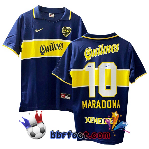 1997-1998 Boca Juniors Domicile Retro Maillot de Foot MARADONA #10