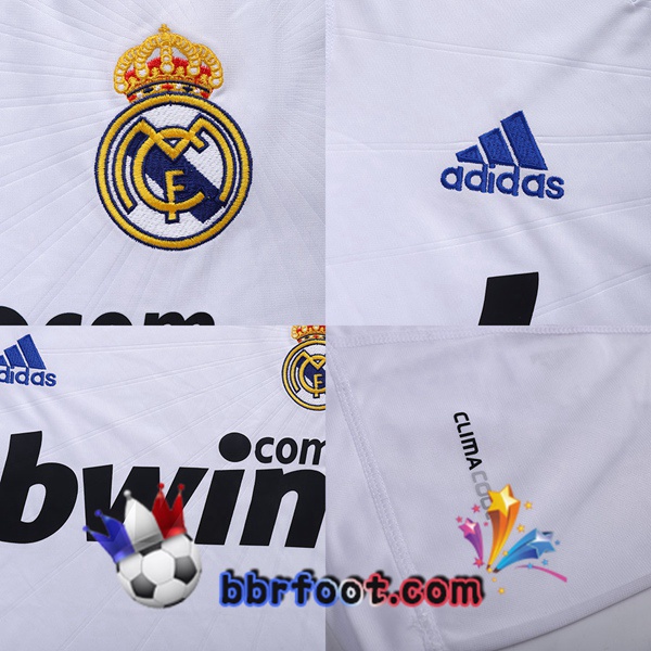 2010-2011 Real Madrid Domicile Retro Maillot de Foot Blanc