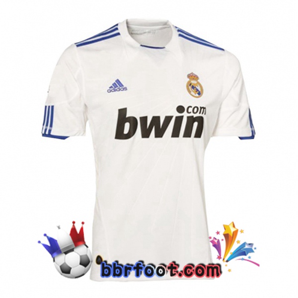 2010-2011 Real Madrid Domicile Retro Maillot de Foot Blanc