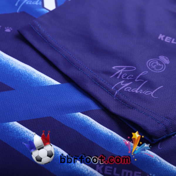 1994-1996 Real Madrid Exterieur Retro Maillot de Foot Bleu