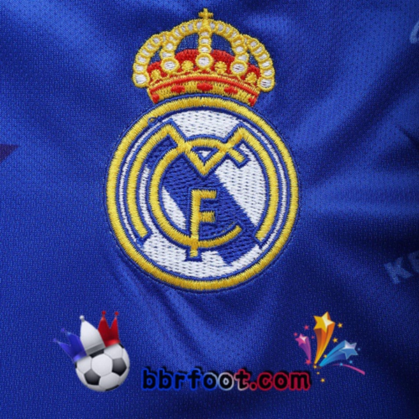 1994-1996 Real Madrid Exterieur Retro Maillot de Foot Bleu